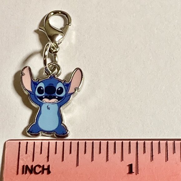 Vintage Disney Lilo & Stitch Clip On Charm Purse Bag Zipper Pull Signed - Picture 9 of 10